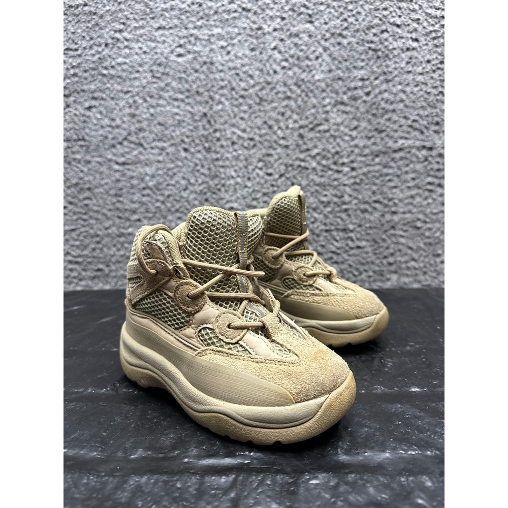 Adidas Yeezy Desert Boot Rock Suede Mesh EG6683 ‎ Infant Size 9K US